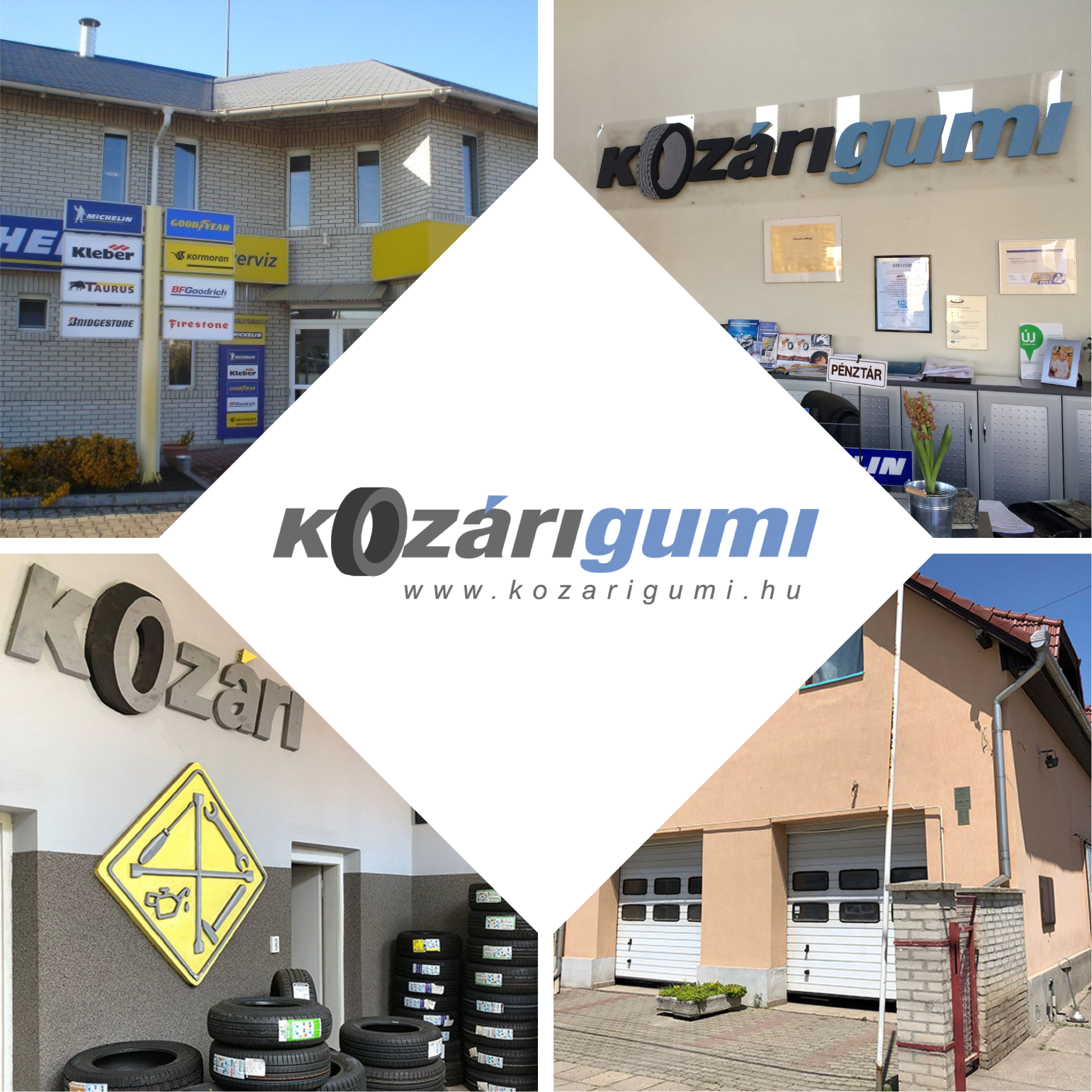 Kozári Gumi telephelyek – Jászberény és Nagykáta